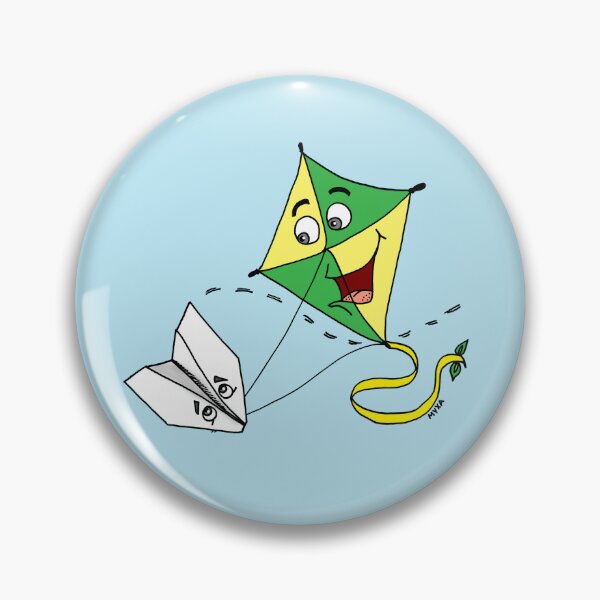 Item preview, Learning to Fly - Minimalist Kite & Paper Plane Art designed and sold by MyxaART.