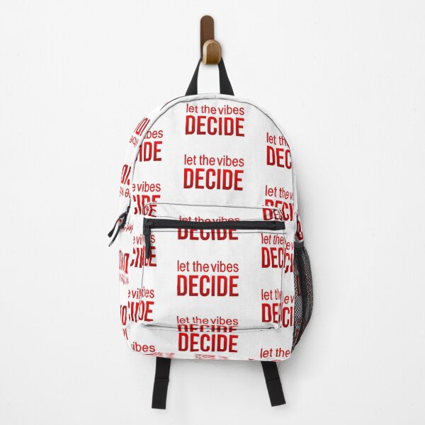Item preview, Let the vibes decide. Red Quotes Typography designed and sold by Memes N Lore .