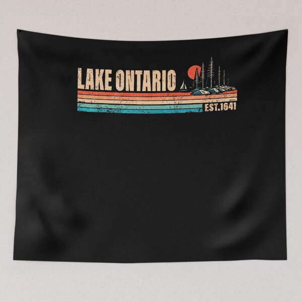 Item preview, Lake America Funny Ontario USA Canada Graphic designed and sold by Khescoiu.
