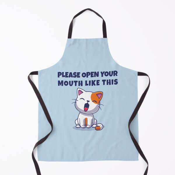 Item preview, Please Open Your Mouth Like This – Funny Cat Dentist Meme 2 designed and sold by WordPlayStudio.