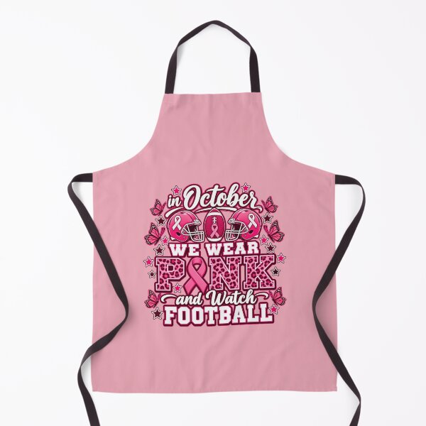 Aperçu de l'œuvre En octobre, nous portons du rose et regardons du football léopard créée et vendue par clothesy7.