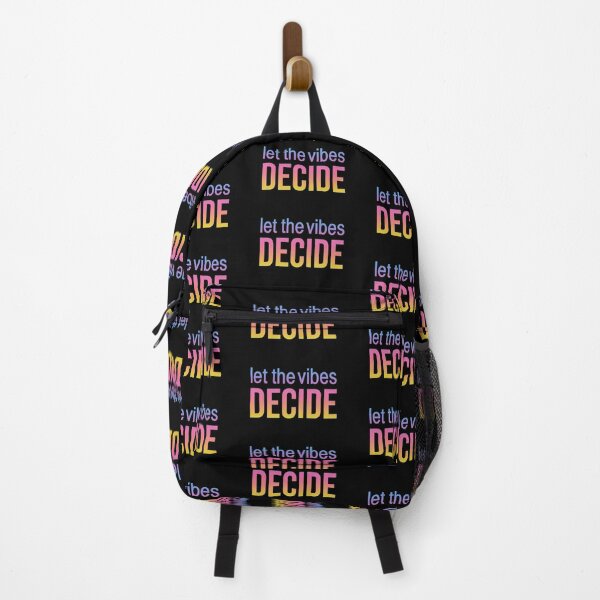 Item preview, Let the vibes decide. Neon Sunset Quotes Typography designed and sold by Memes N Lore .