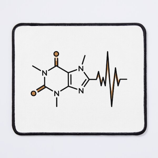 Item preview, Caffeine Molecule ECG Heartbeat Coffee Pulse Medical Cardiology Aesthetic designed and sold by Animer-art1.