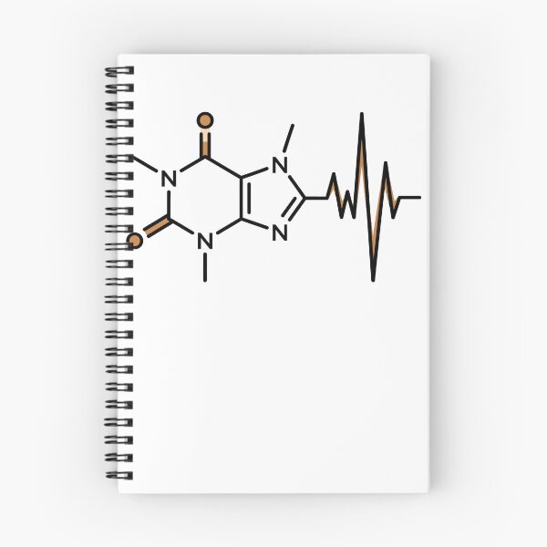 Item preview, Caffeine Molecule ECG Heartbeat Coffee Pulse Medical Cardiology Aesthetic designed and sold by Animer-art1.