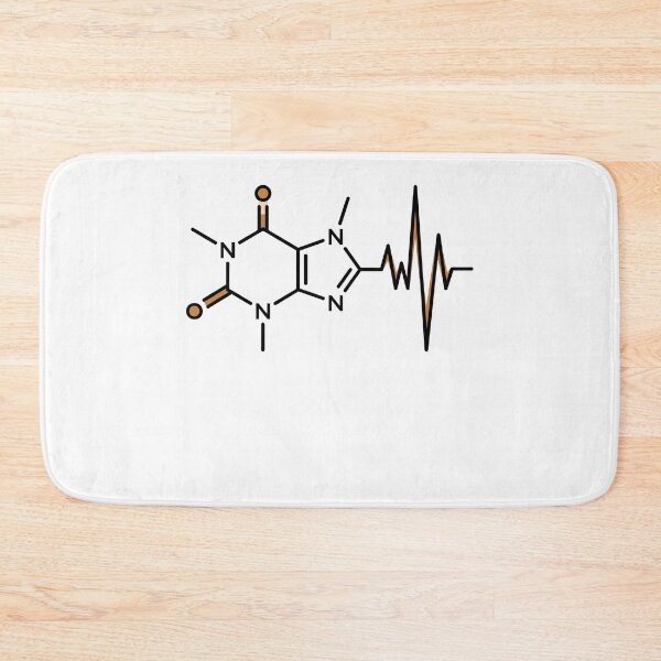 Item preview, Caffeine Molecule ECG Heartbeat Coffee Pulse Medical Cardiology Aesthetic designed and sold by Animer-art1.