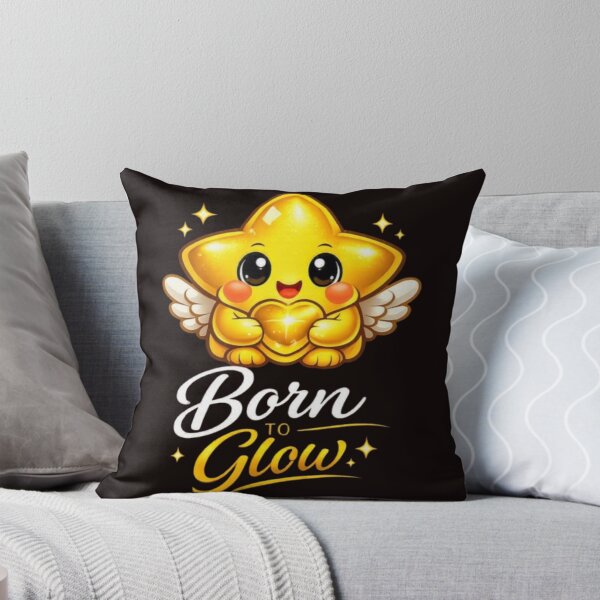Item preview, Born to Glow Cute Star Inspirational Graphic designed and sold by Be-You-Vibes.