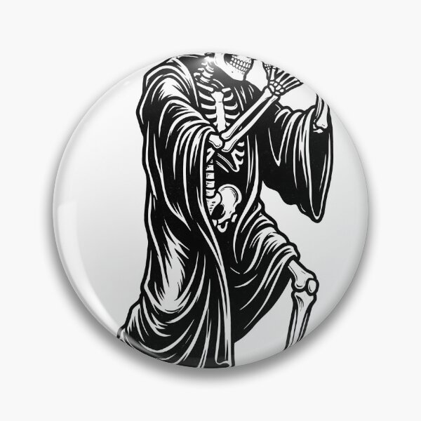 Item preview, Skeleton Holding Skull Hamlet Shakespearean Gothic Heavy Ink designed and sold by MisteryDesigner.