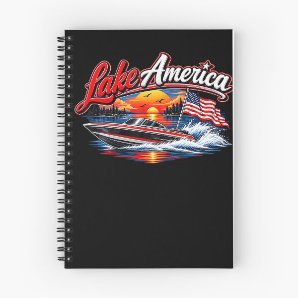 Item preview, Lake America Vintage Patriotic Lake Life Design designed and sold by Khescoiu.