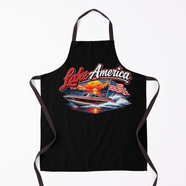 Item preview, Lake America Vintage Patriotic Lake Life Design designed and sold by Khescoiu.