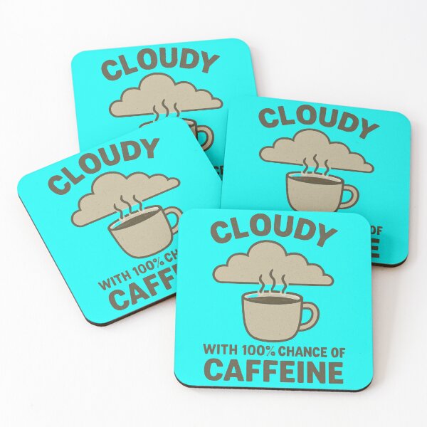 Item preview, Cloudy with 100% Chance of Caffeine T-Shirt designed and sold by Pickleball 623.