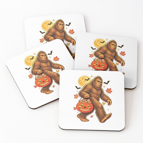 Item preview, Halloween Bigfoot Pumpkin Forest Sasquatch  designed and sold by Rahamkshop.