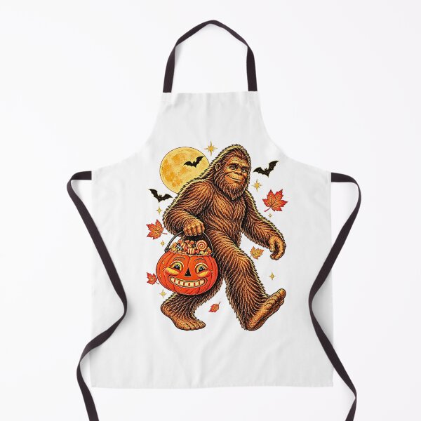 Item preview, Halloween Bigfoot Pumpkin Forest Sasquatch designed and sold by Rahamkshop.