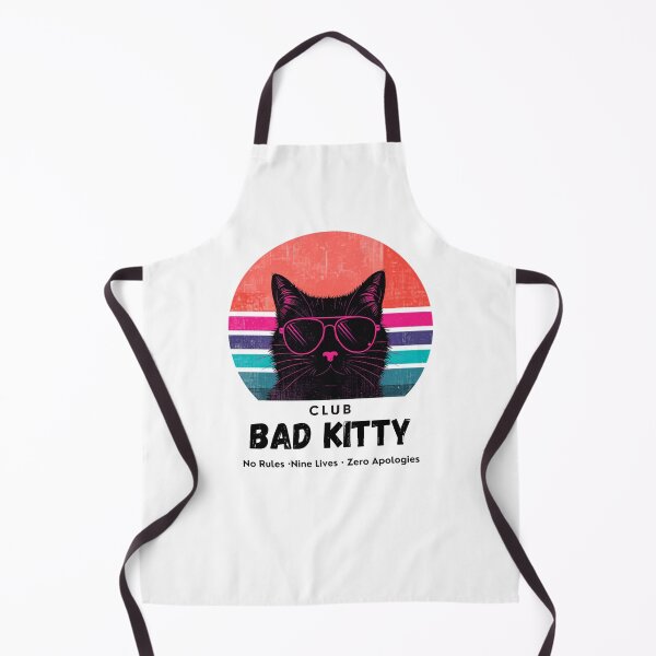 Item preview, Bad Kitty Club — Neon Sunset Retro Cat with Aviator Shades designed and sold by Sithila-Arts.