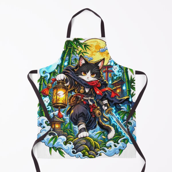 Item preview, Demon Hunter Samurai Cat Warrior designed and sold by WelLarsDigitals.