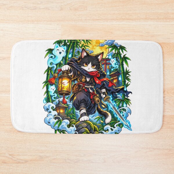 Item preview, Demon Hunter Samurai Cat Warrior designed and sold by WelLarsDigitals.