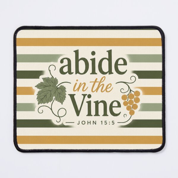 Item preview, Abide in the Vine John 15:5 Christian Botanical Pattern Fall Season designed and sold by Luvjesus2.