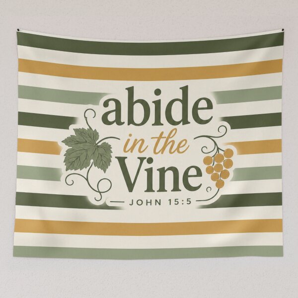 Item preview, Abide in the Vine John 15:5 Christian Botanical Pattern Fall Season designed and sold by Luvjesus2.