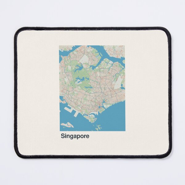 Item preview, Singapore Minimalistic Map Art designed and sold by MapsNerd.