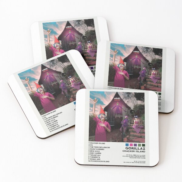 Item preview, Minimalist Gorillaz Cracker Island Band Poster designed and sold by gijon-vedal.