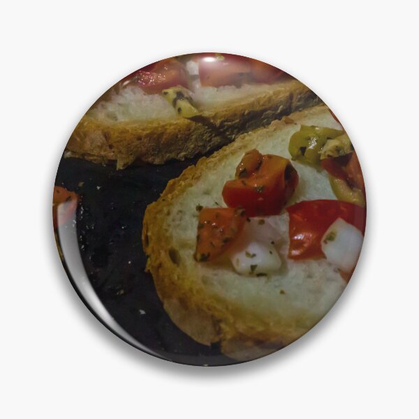 Item preview, Bruschetta With Tomato, Olive And Onion On Toasted Rustic Bread Mediterranean Appetizer designed and sold by Nmallia.