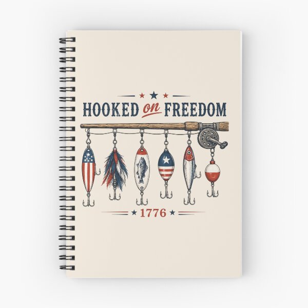 Item preview, Hooked on Freedom Fishing Patriotic USA Bass Fishing, 4th of July Fisherman Gift designed and sold by Cchotlan.