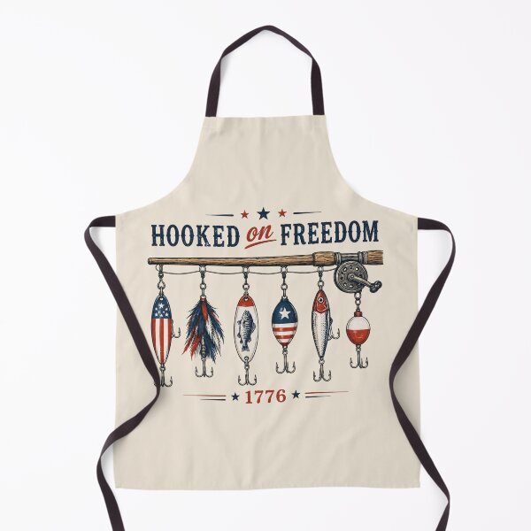 Item preview, Hooked on Freedom Fishing Patriotic USA Bass Fishing, 4th of July Fisherman Gift designed and sold by Cchotlan.