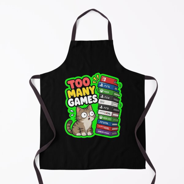 Item preview, Too Many Games Gamer Cat Sticker designed and sold by Cat Meme Fund.