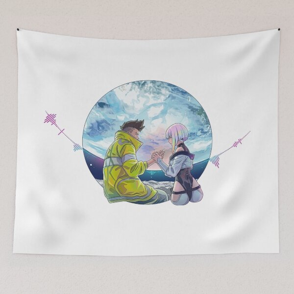 Item preview, Cyberpunk Edgerunners - David and Lucy Moon (No Typography) designed and sold by Cozy Moss Studio.