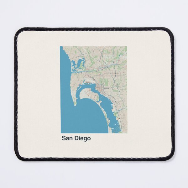 Item preview, San Diego Minimalistic Map Art designed and sold by MapsNerd.