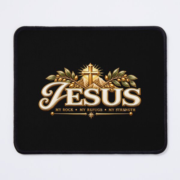 Item preview, Jesus My Rock My Refuge My Strength – Premium Christian Faith Design designed and sold by HO•Designs.