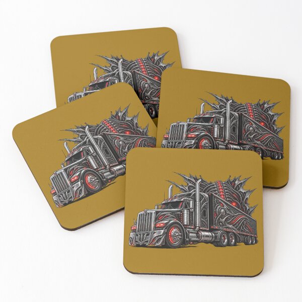 Item preview, Biomechanical Semi Truck - Cybernetic Monster Big Rig Art designed and sold by NomadForge.