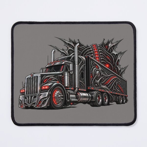 Item preview, Biomechanical Semi Truck - Cybernetic Monster Big Rig Art designed and sold by NomadForge.