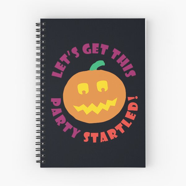 Item preview, Lets Get This Party Startled - Funny Halloween Pumpkin designed and sold by ToluaPrints.