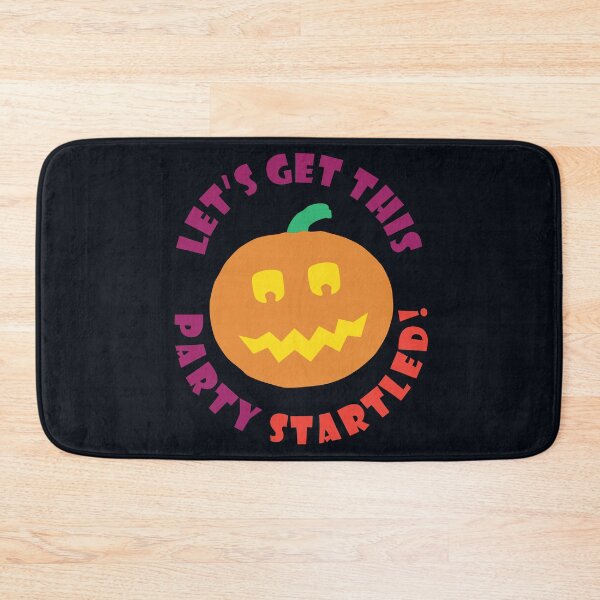 Item preview, Lets Get This Party Startled - Funny Halloween Pumpkin designed and sold by ToluaPrints.
