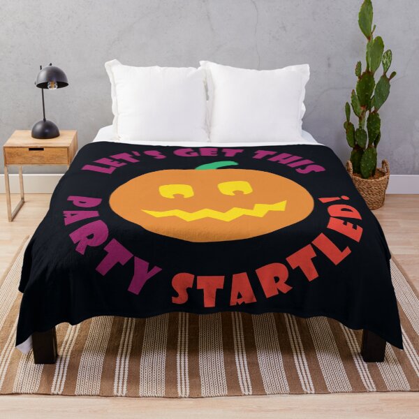 Item preview, Lets Get This Party Startled - Funny Halloween Pumpkin designed and sold by ToluaPrints.