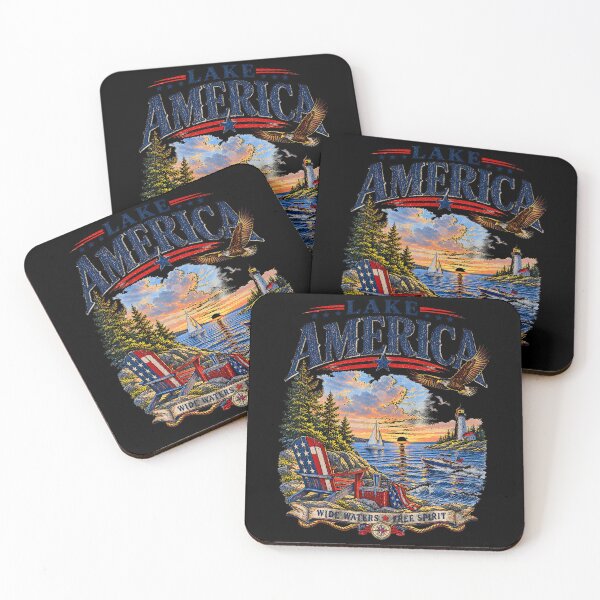 Item preview, Lake America USA Patriotic Lake Life Design designed and sold by Khescoiu.