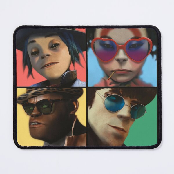 Item preview, Four Face Demon Days Poster designed and sold by gijon-vedal.