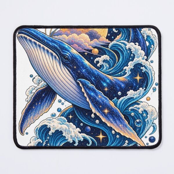 Item preview, Cosmic Whale Ocean Fantasy – Celestial Sea Adventure designed and sold by LmonioressXxx.