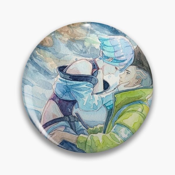 Item preview, Cyberpunk Edgerunners - Lucy & David Watercolor designed and sold by Cozy Moss Studio.