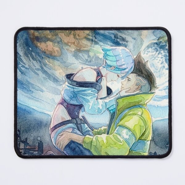 Item preview, Cyberpunk Edgerunners - Lucy & David Watercolor designed and sold by Cozy Moss Studio.