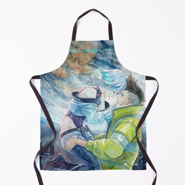 Item preview, Cyberpunk Edgerunners - Lucy & David Watercolor designed and sold by Cozy Moss Studio.
