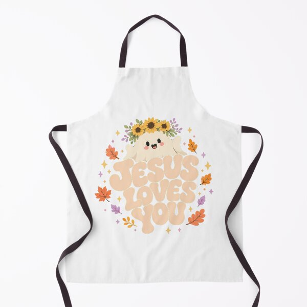 Item preview, Jesus Loves You Fall Ghost Floral Autumn Faith designed and sold by chattsuede.
