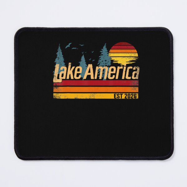 Item preview, Lake America Vintage Sunset Lake Life Design designed and sold by Khescoiu.