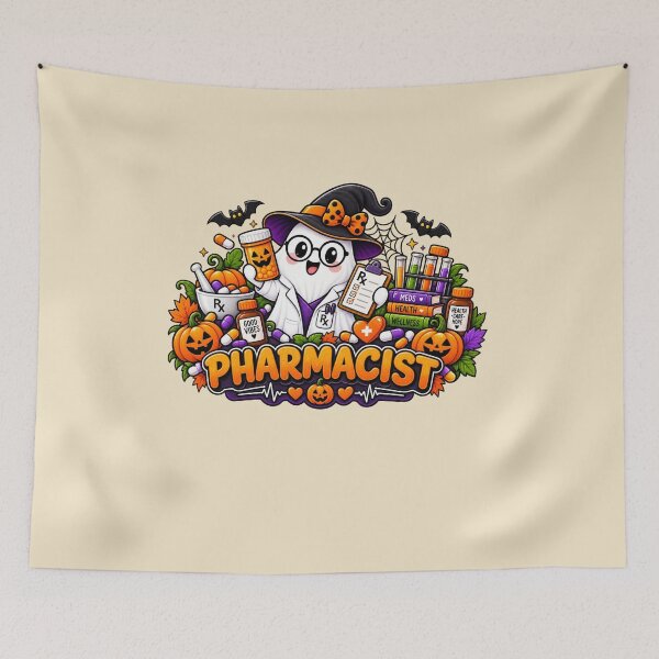 Item preview, Pharmacist Halloween Gift Cute Ghost Pharmacy Style designed and sold by Corvoria.