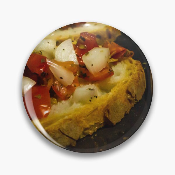 Item preview, Bruschetta With Tomato, Olive And Onion On Toasted Rustic Bread Mediterranean Appetizer designed and sold by Nmallia.