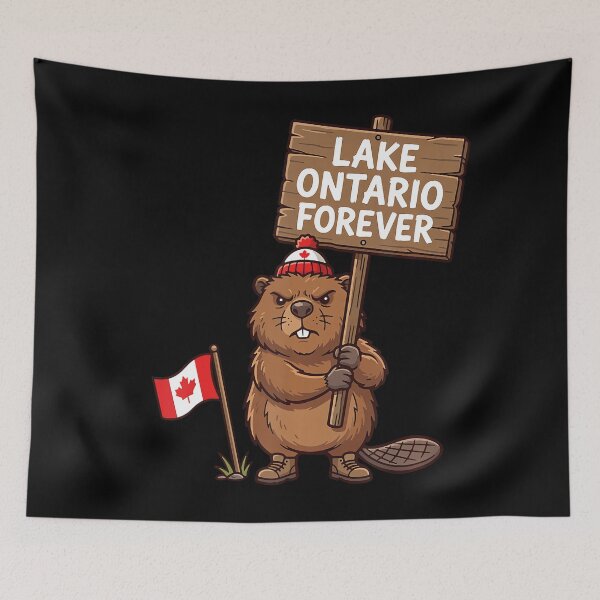 Item preview, Lake Ontario Forever Beaver Funny Anti Lake America designed and sold by Khescoiu.