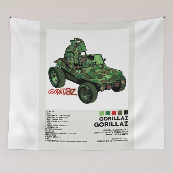 Item preview, Minimalist Gorillaz Geep Green Poster designed and sold by gijon-vedal.