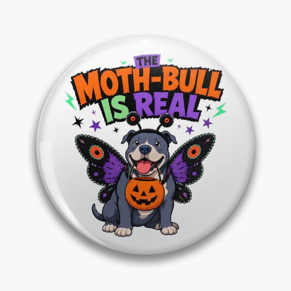 Item preview, Mothman Pitbull Halloween Dog Spooky Cryptid Pup designed and sold by chattsuede.