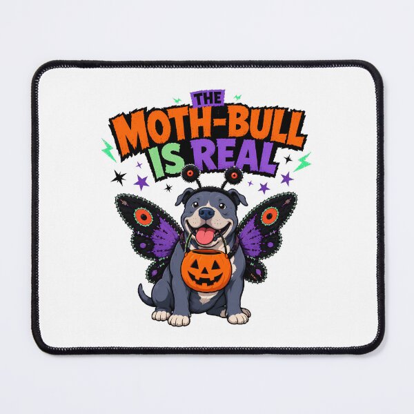 Item preview, Mothman Pitbull Halloween Dog Spooky Cryptid Pup designed and sold by chattsuede.