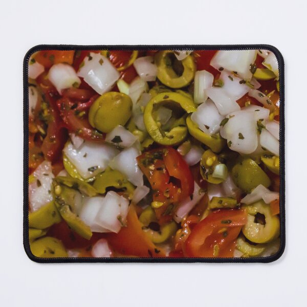 Item preview,  Bruschetta With Tomato, Olive And Onion On Toasted Rustic Bread Mediterranean Appetizer designed and sold by Nmallia.
